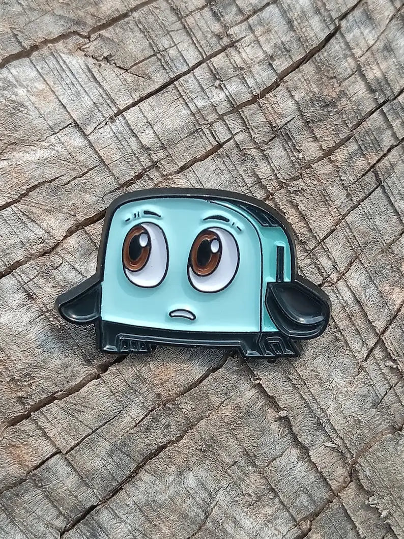 Brave Little Toaster retro enamel pin