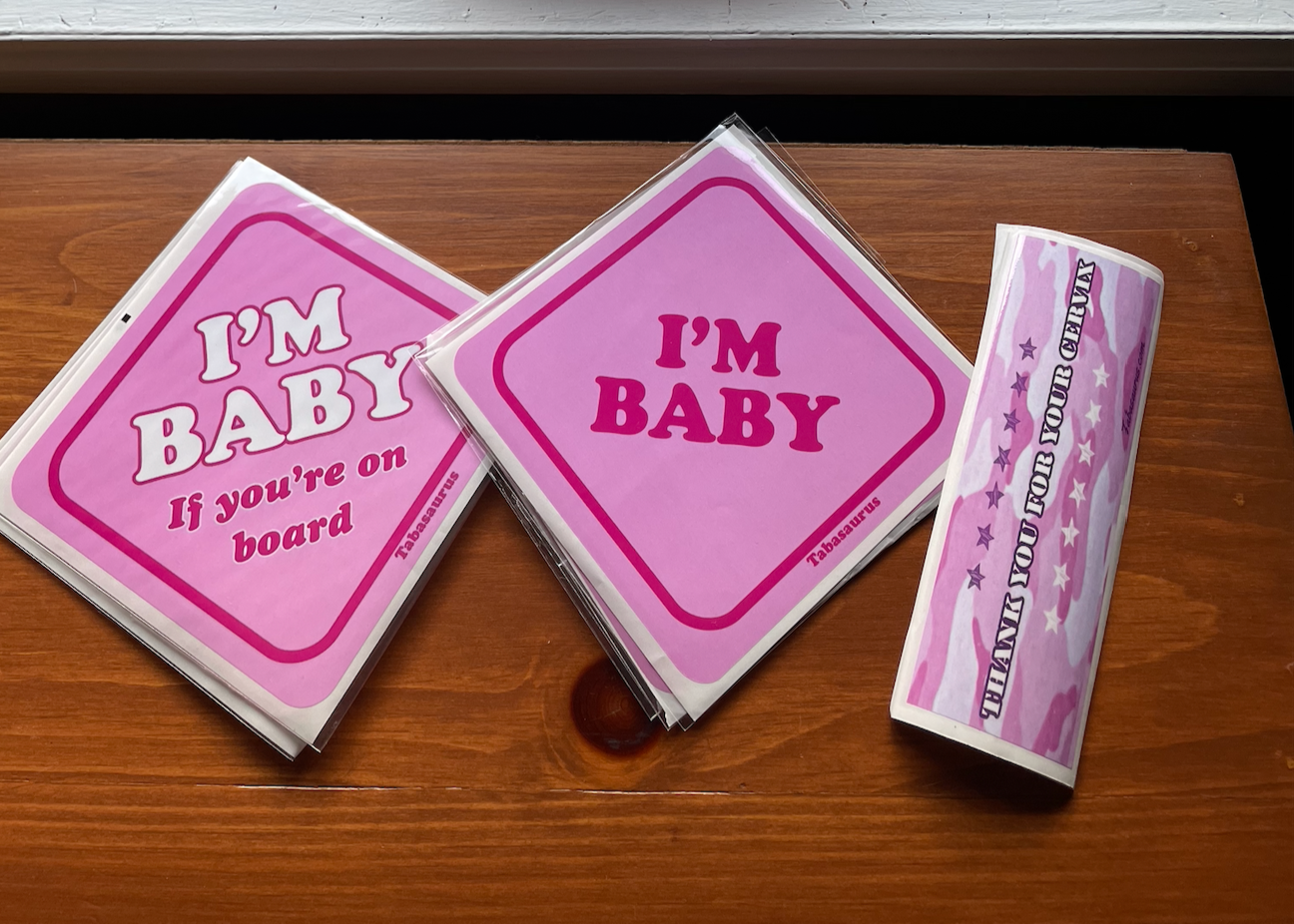 Stickers and card 
